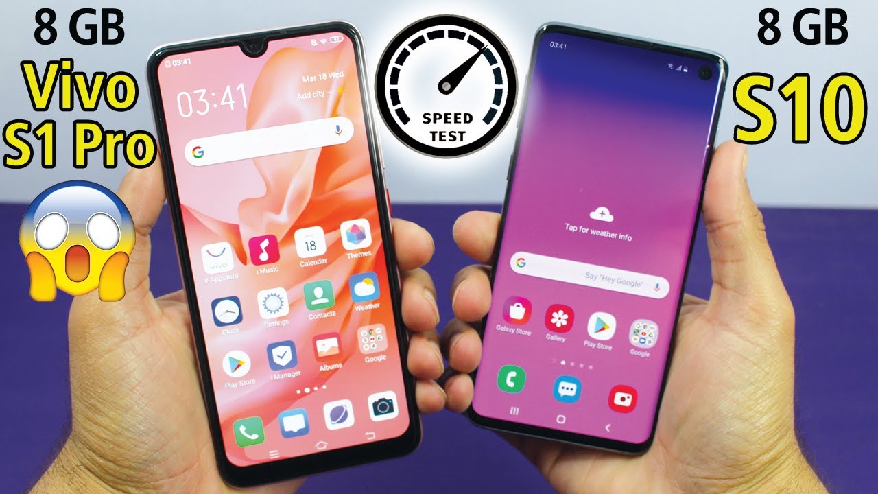 Vivo S1 Pro Vs Samsung Galaxy S10 Speed Test! Which is Better?😳