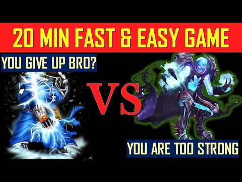 Storm Spirit vs Arc Warden - 20 Min Fast & Easy Game (Dota 2 7.27c)