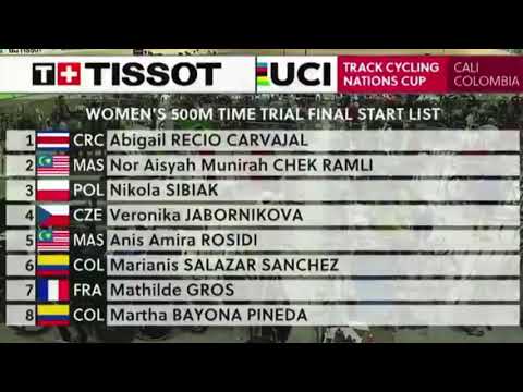 2021 UCI Track Cycling Nation Cup Cali| Women's 500m Final | Anis Amira(MAS)