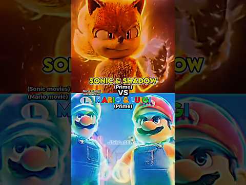 Super Sonic and Shadow vs Star Mario and Luigi