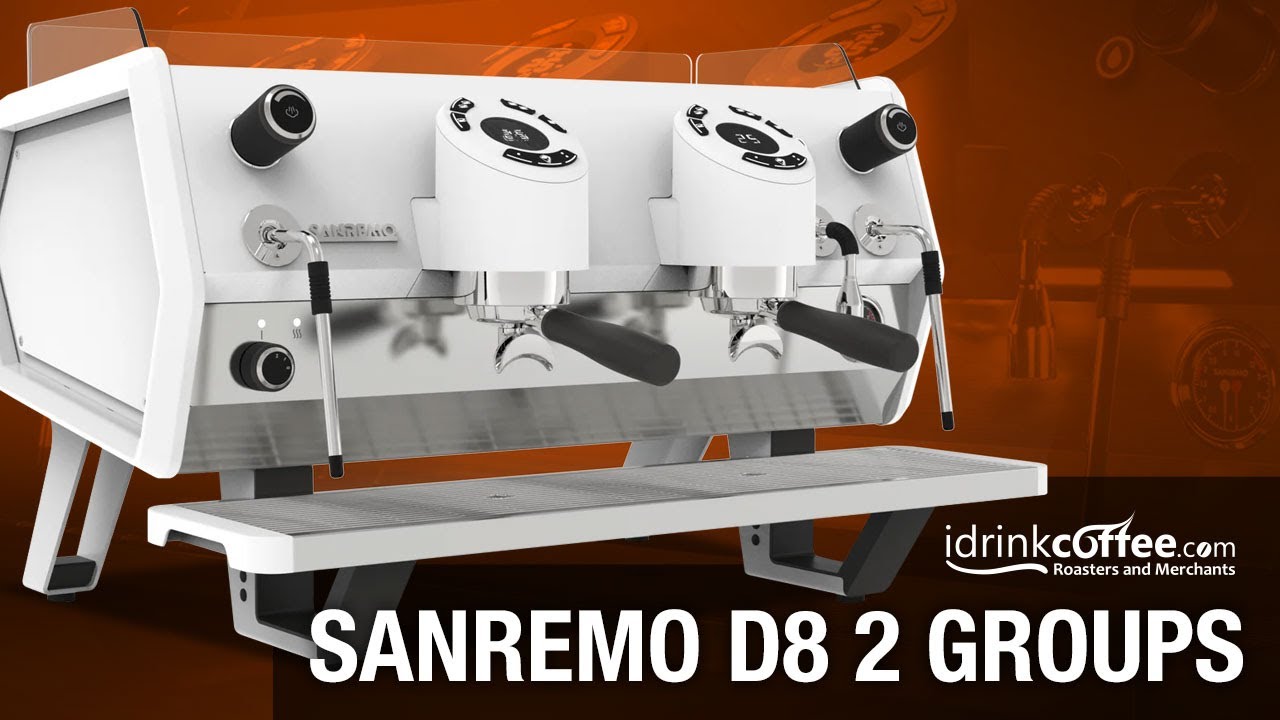 Sanremo D8 Pro 3 Groups Tall Espresso Machine - Black video