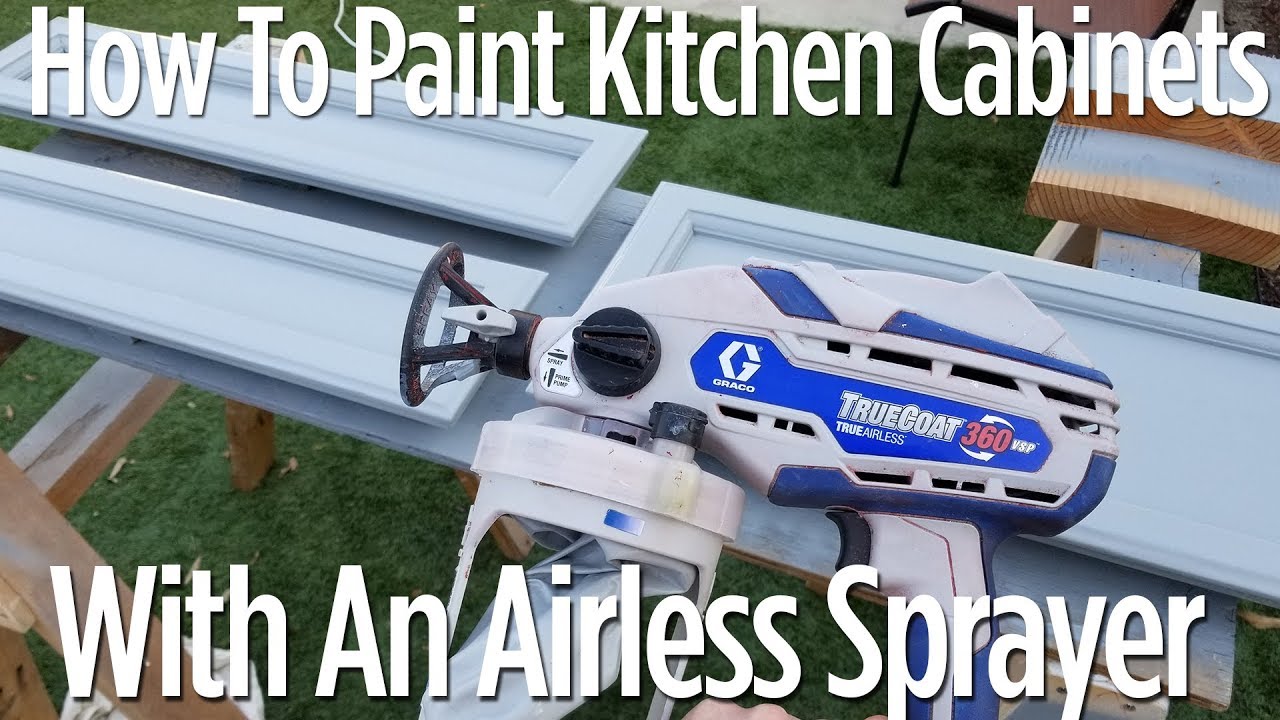 How to Paint Kitchen Cabinets - With an Airless Graco Sprayer