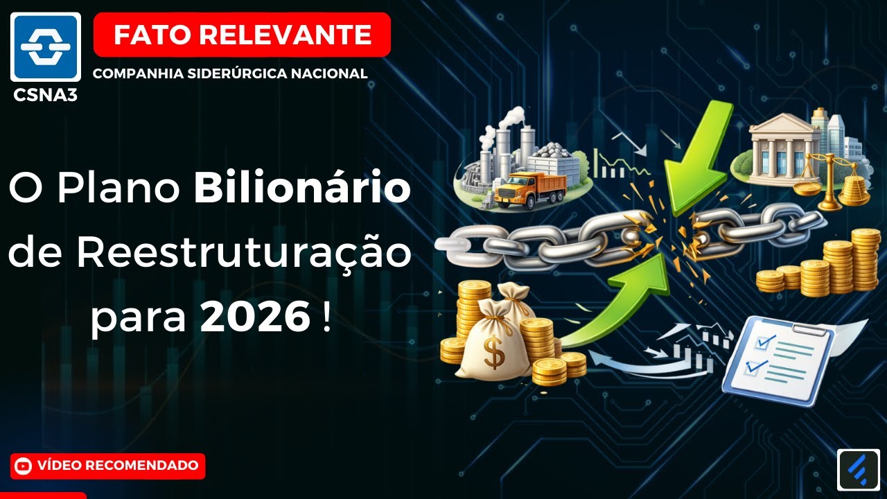 CSNA3: O Plano Estratégico de R$ 18 Bilhões para a Reestruturação de 2026