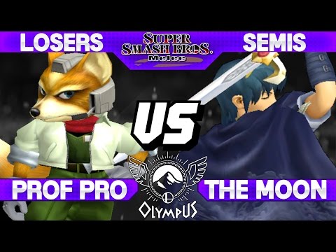 Olympus - The Moon (Marth) vs Professor Pro (Fox) - SSBM Losers Semis - Smash Melee