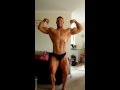 Junior Bodybuilder 3 days out from Ifbb Australasia, Posing Routine Flexing Muscle
