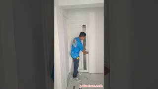 ชุดประตูบานเปิดแบบลูกฟูกทึบพร้อมช่องแสง