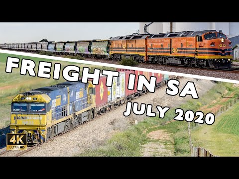 Freight Trains in South Australia - July 2020 | North Line Action