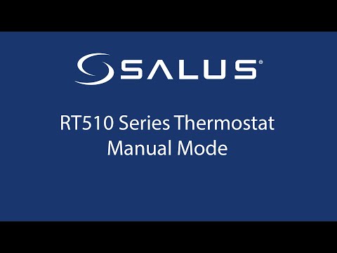 RT510 Series Thermostat -  Manual Mode