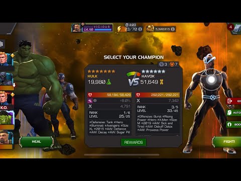 Act 6.3.3 Boss easy Havok (Marvel Contest of Champions)