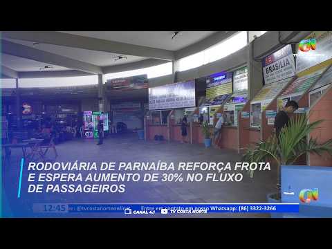 Rodoviária de Parnaíba reforça frota e espera aumento de 30% no fluxo de passageiros