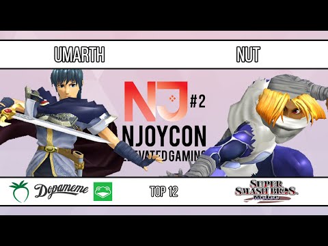 nJoyCon 2 - Umarth (Marth) VS Nut (Sheik) - SSBM - Top 12 (Losers Ninths)