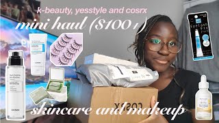 💋mini skincare and makeup haul ($100+) • k-beauty, YesStyle and COSRX ✮⋆˙ || essentials