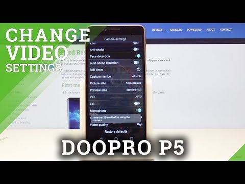 How to Change Video Quality on DOOPRO P5 - Set Up High Qulity Video