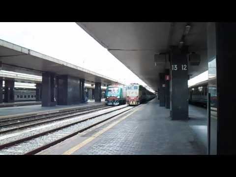 E656.024 in partenza con l' IC 727 "Archimede" Roma Termini - Siracusa/Palermo Centrale