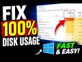Fix 100 Disk Usage In Windows 10 In JUST Minutes