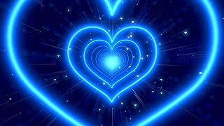 Download lagu Neon Lights Love Heart Tunnel Background Blue Hear... mp3