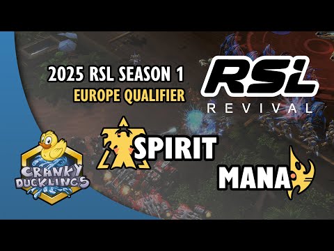 Spirit vs MaNa - TvP | 2025 RSL Season 1: Europe Server Qualifier | StarCraft 2 Tournament