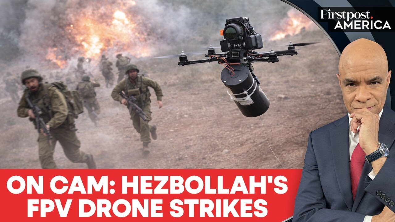 IDF Soldiers Jump & Run As Hezbollah's Killer Drone Strikes | Firstpost America | N18G