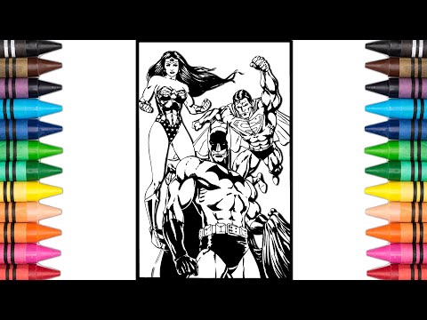 Superman X Batman X Wonder Woman Coloring Page #443 - Kovan & Electro-Light - Skyline [NCS Release]