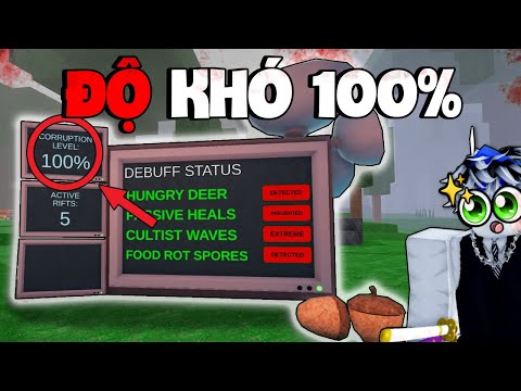 Mình Thử Chơi Mode 100% ĐỘ KHÓ Trong 99 NIGHT IN THE FOREST...