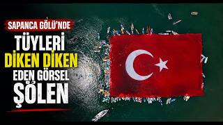 Sapanca Gölü’nde Tüyleri Diken Diken Eden Görsel Şölen