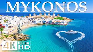 Mykonos 4K 🇬🇷 |  Little Venice, Windmills & Paradise Beach | Mediterra