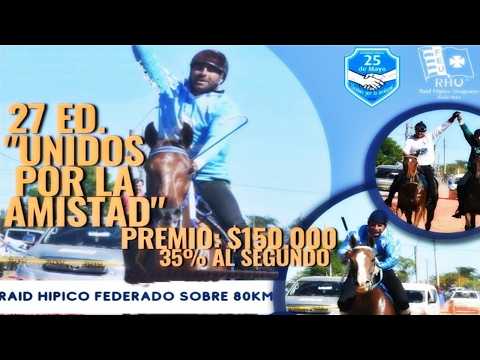 27° edición del raid federado UNIDOS POR LA AMISTAD , sobre 80 km - Arévalo, Cerro Largo 12/04/2026