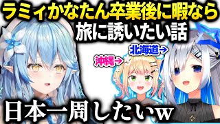 ラミィかなたんとずっと仲良くしたいし暇だったら旅行きたい話【雪花ラミィ/ホロライブ】