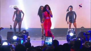 Victoria Kimani and Vanessa Mdee Performing At The 2016 Soundcity MVP Awards Festival