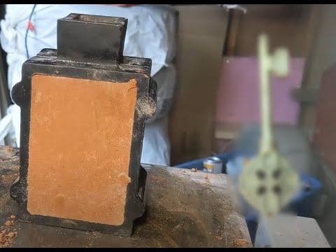 Melting Brass Bullet Casings to Cast a Vintage Key