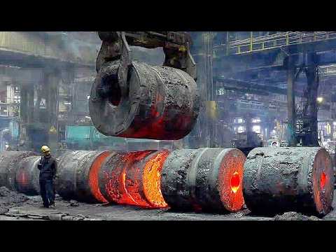Inside Heavy Duty 250-Ton Steel Hammers Forging Process - Incredible Metalworking Technology