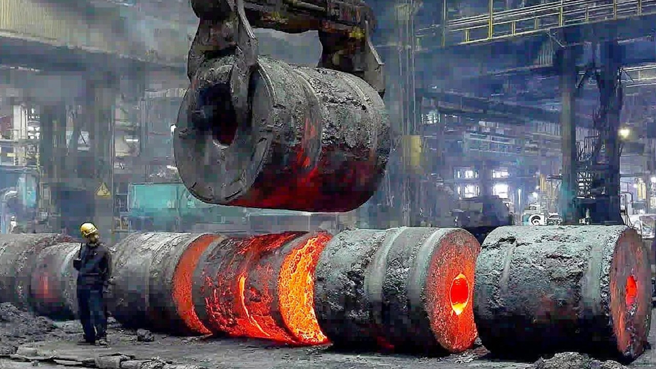 Inside Heavy Duty 250-Ton Steel Hammers Forging Process - Incredible Metalworking Technology