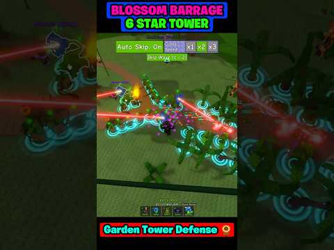 New Blossom Barrage 6 Star Tower - Garden Tower Defense🌻Roblox Endless Mode