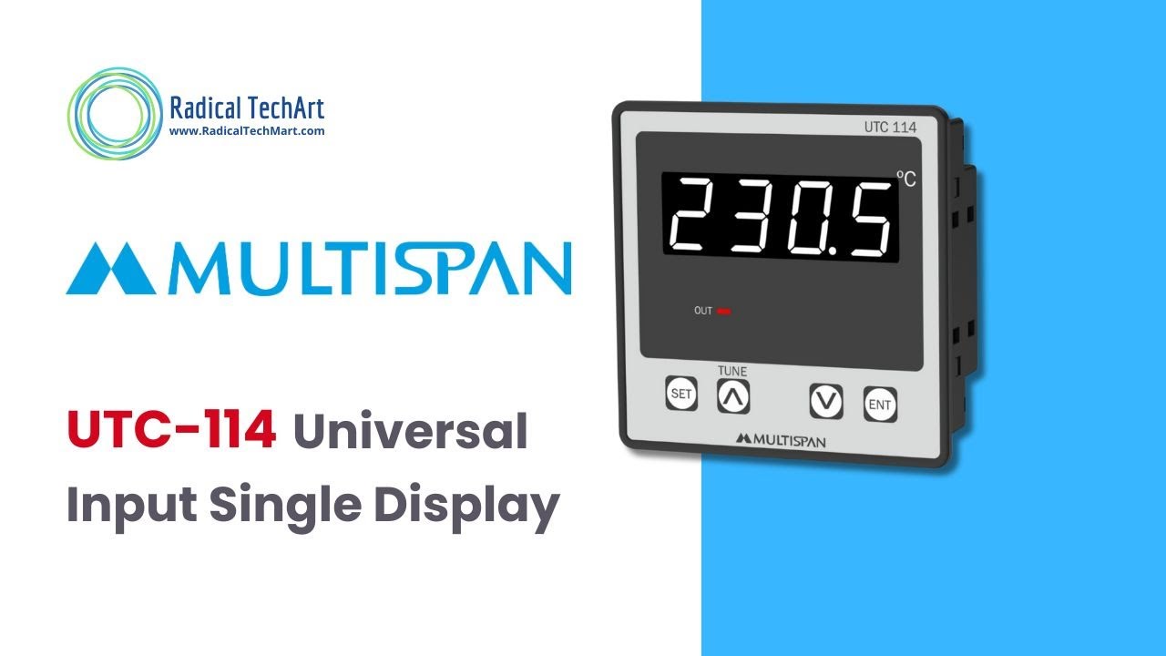 Multispan UTC-114 Universal Temperature Controller | Wiring & Settings
