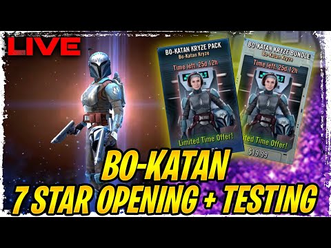 7 STAR BO-KATAN PACK OPENING + TESTING LIVE - MANDALORIAN CLANS UNITED - WHALE OR FAIL