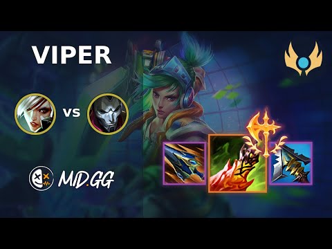 MID.GG: [ Viper ] Riven BOT vs Jhin | NA CHALLENGER | LOL Season 2025