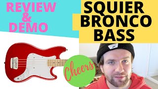 Video thumbnail for Squier Affinity Bronco Bass - Review & Demo by cheers.com.au