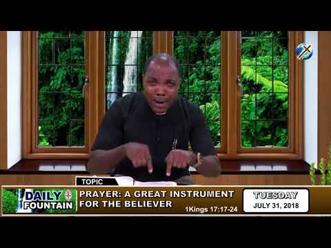 DAILY FOUNTAIN OF JULY 31, 2018 - VEN. STEPHEN WOLEMONWU