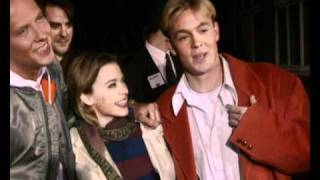 Kylie at the recording of Do They Know It's Christmas?