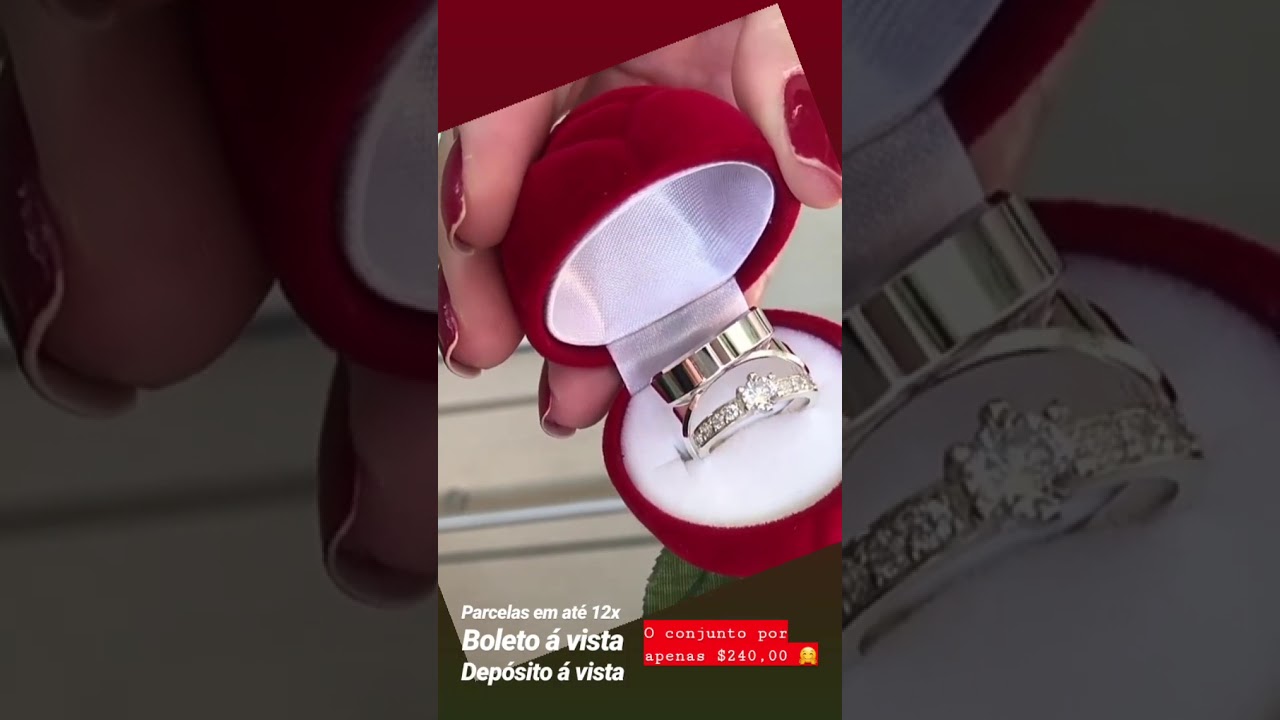 Aliança De Prata + Anel Solitário