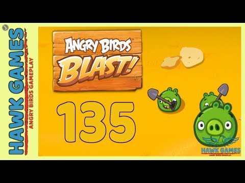 Angry Birds Blast 💥 Level 135 - 3 Stars Walkthrough, No Boosters