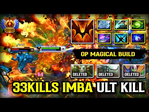33KILLS IMBA ULT KILL MID Shadow Fiend | Full of Magical Build | 100% Show no Mercy | 7.39b DOTA 2