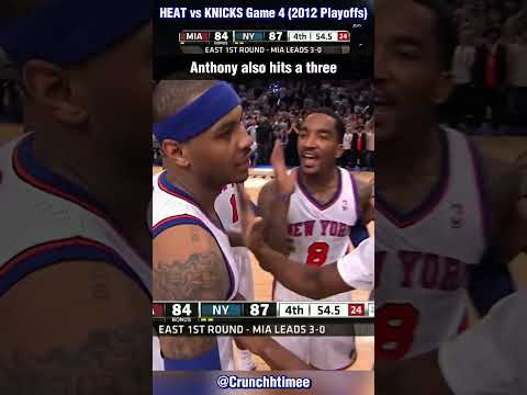 Melo vs Bron in Playoffs! Knicks vs Heat Game 4 Ending (2012) #nba #shorts #lebronjames