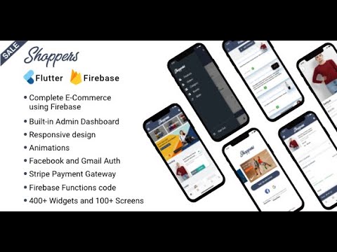 Shoppers - Flutter eCommerce app with firebase, stripe, Razorpay, and Admin Dashboard