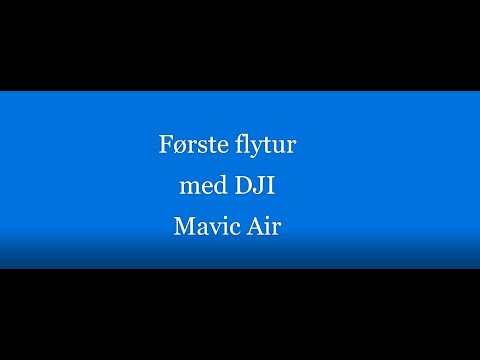 First flight with Mavic Air, Førde   Vie
