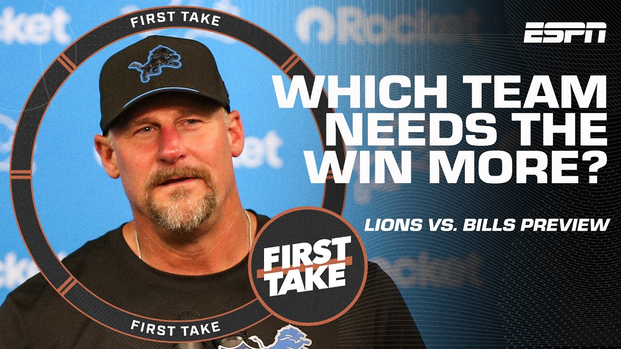 Lions vs. Bills: Which team needs the win more in Week 2?! 🤔 | First Take