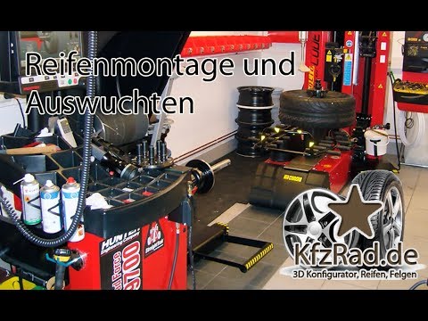 Reifenmontage und Auswuchten in höchster Qualität bei KfzRad.de, 3D Konfigurator, Reifen