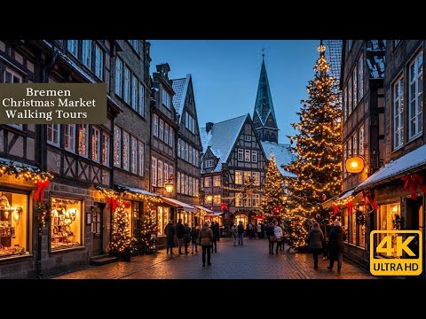 Explore The Magical Bremen Christmas Market In Stunning 4K