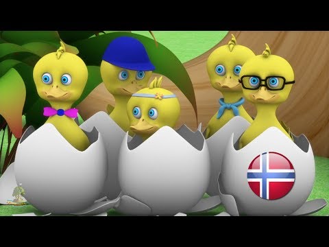 5 Små Ender | barnesanger på norsk | barnerim | Nursery Rhymes by Little Treehouse