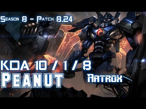 Peanut AATROX vs CAMILLE Jungle - Patch 8.24 KR Ranked